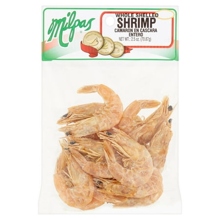 Milpas Whole Shelled Shrimp, 2.5 oz