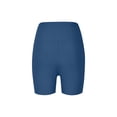 thumbnail image 6 of UTSJKR High Waist Shorts for Women Solid Tummy Control Workout Butt Lift Bottom Womens Yoga Trendy Seamless Running Short Blue XXXXXL, 6 of 7