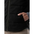 thumbnail image 2 of Wrangler Workwear Men's & Big Men's Quilted Lined Duck Vest with Hood, Sizes S-5XL, 2 of 6