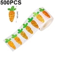 thumbnail image 2 of Slccxzc 1 Roll Sparkly Carrot Stickers, Cute Vegetable Label Stickers for Crafts, 2 of 7