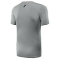 thumbnail image 2 of RunFlyte Men's Basics Short Sleeve Moisture-Wicking T-Shirt Light Grey/Black f1002-ggk, 2 of 3