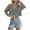 Black, variant on FAIWAD Women's Striped Colorblock Cropped Sweatshirts Oversized Crewneck Long Sleeve Pullover Tops