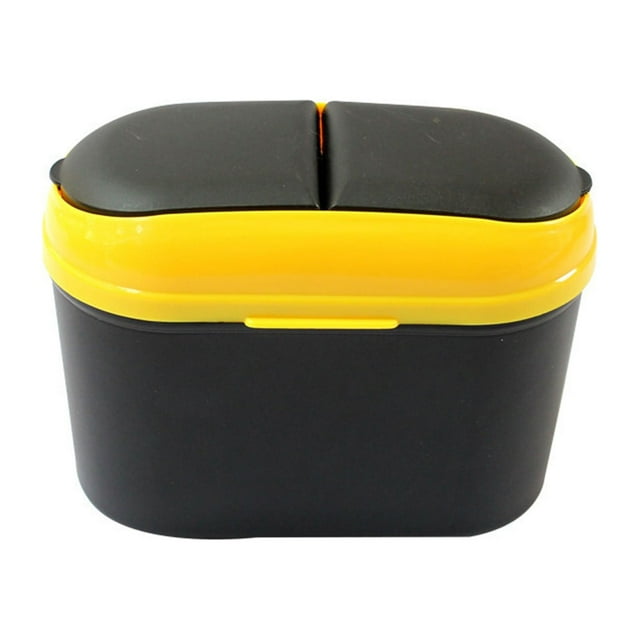 Car Trash Can, Car Trash Can with Lid, Mini Auto Dustbin Garbage Organizer, Automotive Garbage Container Bin for Vehicle, Home, Office