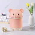 thumbnail image 7 of Small Trash Can with Lid, Mini Trash Can for Bathroom, Office and Bedroom, Small Bathroom Garbage Can with Swing Top, Compact Waste Basket for Desk, Dorm & Home, Pink - Xuniizn, 7 of 7