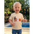 thumbnail image 5 of RUINIXCW Toddler Baby Boy Girl Halloween Shirt Outfit Kids Baby Boys Girls Summer Fall T Shirt Clothes Pumpkin Ghost Embroidery Short Sleeve Shirts Pullover Top, 5 of 9
