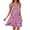Z1#Red827, variant on Puliio Summer Dresses for Women Sleeveless Collared V Neck Geometric Print Tiered Flowy Casual Mini Dress