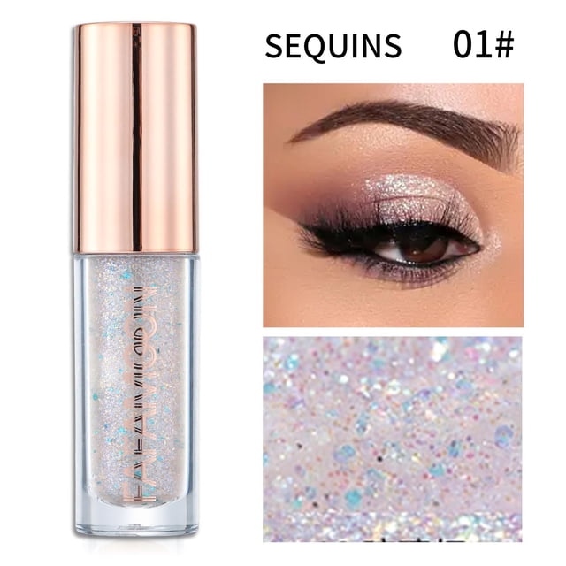 BKER Ensemble d'Ombres à Paupières Liquides Longue Tenue Hautement Pigmentées Ombre à Paupières Liquide (2,5 ml)