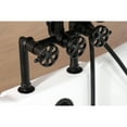 thumbnail image 3 of Kingston Brass AE8100RX Belknap Three-Handle 2-Hole Deck-Mount Clawfoot Tub Faucet with Hand Shower in Matte Black, 3 of 8