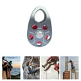 thumbnail image 5 of Rock Climbing Pulley Aluminum Alloy 22KN Light-Weight Portable Heavy Duty Single Fixed Swing Pulley Black, 5 of 5