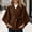Coffee, variant on Women's Solid Wrap Cape Cardigan Jacket Batwing Sleeve Self Tie Waist Belt Cloak Coat Fall Winter Warm Casual Outerwear White
