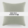 thumbnail image 5 of Noble Linens 2-Pack Cotton Slub Decor Throw Pillows Solids Light Gray & White, 5 of 8