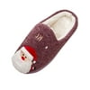 Alueeu slippers Women Christmas Platform Flat With Warm Floor Home Cuty Santa Deer ShoeSlippers Adult Shoes for ladies summer