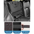 thumbnail image 2 of KBH Center Console Cover for 2019-2026 Dodge Ram 1500/2500/3500, Middle Console Armrest Cover for Ram 1500 Accessories, Anti-Scratch Leather Cushion Pad, Black-Red Stitch, 2 of 7