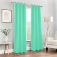 thumbnail image 6 of Blackout Curtains Window Curtain for Bedroom Living Room 1 Panel 82"x52" Spearmint, 6 of 8