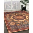 thumbnail image 2 of Ahgly Company Indoor Round Abstract Dark Almond Brown Abstract Area Rugs, 8' Round, 2 of 6