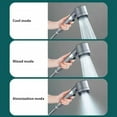thumbnail image 3 of New Zai Xiao 3 Modes Adjustable Shower Head 4 In 1 Massage Shower High Pressure Water Saving One-Key Stop Spray Nozzle Bathroom (Gun Gray with Hose), 3 of 7