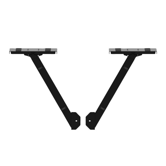 ProX XF-B3SIDESHELFBL Black Pair of Audio Monitor DJ Lighting Side Mounting Stands for B3 DJ Table Workstation by Humpter