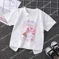 thumbnail image 3 of Sanrio-ropa de Cinnamoroll para niñas, camiseta Kawaii, ropa informal de dibujos animados de Hello Kitty, camisetas de Anime para niños, 3 of 3