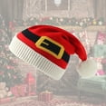 thumbnail image 2 of Sofullue Knitted Santa Hat Santa Beanie Christmas Santa Hat Winter hat Crochet Hairball Beanie Santa Claus Cap New Year Christmas, 2 of 9