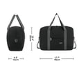 thumbnail image 7 of Lightweight Foldable Duffel Bags for Spirit Airlines Personal Item Bag Underseat Carry on Waterproof Travel Tote Handbag with Shoulder Strap, Black, 7 of 7