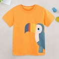 thumbnail image 2 of TOWED22 Boys Tshirt Raglan Short Sleeve Shirt Cotton Blend Basic Tees Breathable Baseball T-Shirts Light Weight(Yellow,7-8 Y), 2 of 9
