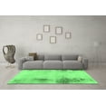thumbnail image 3 of Ahgly Company Indoor Rectangle Abstract Emerald Green Modern Area Rugs, 5' x 7', 3 of 4