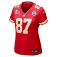 thumbnail image 2 of Women's Nike Travis Kelce Red Kansas City Chiefs Super Bowl LIX Game Jersey, 2 of 3