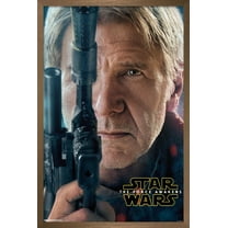 Star Wars: The Force Awakens - Han Portrait Wall Poster, 22.375" x 34", Framed