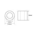 thumbnail image 2 of Unique Bargains M3 Aluminum Sleeve Crimp 3mm(1/8 In) Steel Wire Rope Button Stop 100 Pcs, 2 of 4