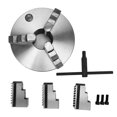 thumbnail image 4 of Self Centering Lathe Chuck Metal 3 Jaw Accessory Replacement Part Set Kit with WrenchK11-250, 4 of 10