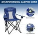 thumbnail image 5 of SAILARY 2 sillas de camping plegables de malla, sillas portátiles de gran tamaño para exteriores, capacidad de peso 325 libras con portavasos, bolsillo de almacenamiento, bolsa de transporte azul, 5 of 5