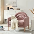 thumbnail image 4 of Relax & Rejuvenate Stylish Rainbow Design Linum Linen Loveseat, Pink, 4 of 10