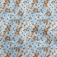 thumbnail image 1 of oneOone Cotton Poplin Light Blue Fabric Dot Sewing Material Print Fabric By The Yard 42 Inch Wide, 1 of 5