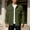 Army Green, variant on Mens Casual Shirt Jacket Waffle Jacket Long Sleeve Sweater Jackets (Dark Gray XXXL)