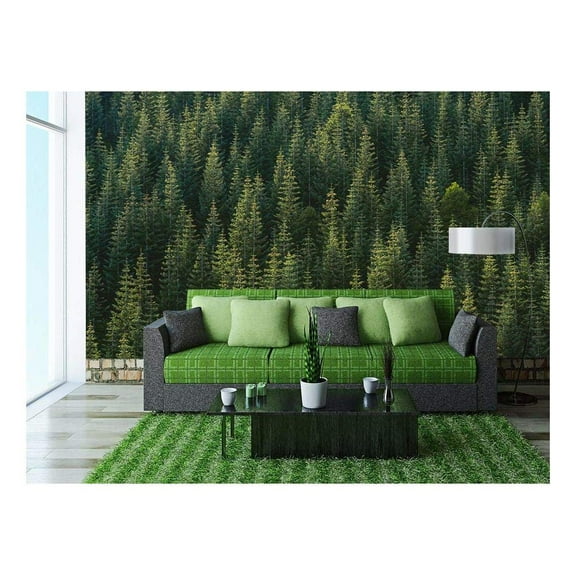 wall26 - Nature Landscape of Forest - Removable Wall Mural | Self-Adhesive Large Wallpaper - 66x96 inches
