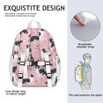 thumbnail image 5 of Border Collie Dogs with Flowers Backpack for School,Cute School Bag,Schoolbag with Adjustable Shoulder Straps & Padded Back,15"x11.42"x5.5", 5 of 6