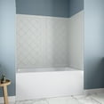thumbnail image 2 of Streamline DSH-1160-109 32 in. L x 60 in. W x 55 in. H 4-Piece Glue-Up Alcove Bathtub Wall Surround in White Tile Finish, 2 of 11