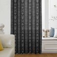 thumbnail image 6 of Black Striped Sheer Curtains 63 Inches Long, Modern Abstract Art Geometric Stripes Light Filering Curtains, Breathable Simi Curtain Privacy Drapes for Living Room Bedroom Lightweight Window Treatment, 6 of 9