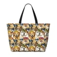 thumbnail image 2 of Balery Watercolor Dogs Beach Travel Bag - Water-Resistant, Large Capacity Lightweight Tote with 7 Pockets for Women and Men - Perfect for Beach, Pool, Gym, and Travel, 2 of 7