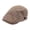 Plaid Coffee, variant on Men's Cotton Flat Cap Summer Newsboy Beret Ivy Gatsby Cabbie Driving Hat (Solid Army Green)