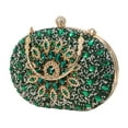 thumbnail image 2 of Bolso de Noche para Mujer, Bolso de Mano Pequeño con Cuentas de Diamantes de Imitación, Bolsos de Moda, Bolso de Boda, Bolso de Mano para Club, Banque verde Salvador Bolsos de noche, 2 of 10