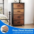 thumbnail image 3 of Dextrus 4 Drawer Dressers, Fabric Organizer Unit for Bedroom, Living Room, Closets, Sturdy Steel Frame & Wooden Top, 3 of 9