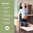 thumbnail image 6 of Yoga Blocks - Eco Friendly Foam 2 PCS Yoga Block Non-Slip Durable Fitness for Improve Strength, Flexibility - Cork, 6 of 7