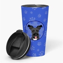 Carolines Treasures WDK1187TBL215 7.25 x 3.5 in. Unisex Schnauzer Black No.3 Stainless Steel 16 oz Tumbler, Blue