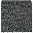 thumbnail image 1 of Safavieh Leather Shag Grey Shag Rug - Square 8', 1 of 1