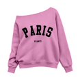 thumbnail image 5 of Tiijoy Girls Off-Shoulder Sweatshirt Fall Casual Cozy Loose Pullover for Kids, Sizes 3-14, 5 of 5