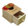 thumbnail image 2 of Juguete de bola de madera, educativo preescolar, juego de actividades, caja de permanencia de objetos de madera para bebés, niños y niñas, regalo sant, 2 of 9