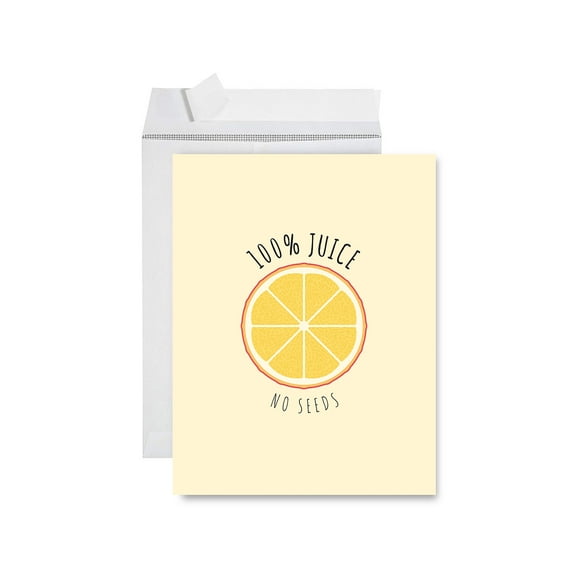 Koyal Wholesale Vasectomy Jumbo Card, I Shoot Blanks, Funny Rude Get Well Soon Greeting Card for Men, 1-Pack