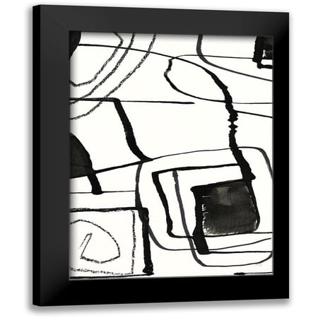 Jill, Susan 12x14 Black Modern Framed Museum Art Print Titled - In The Neighborhood I