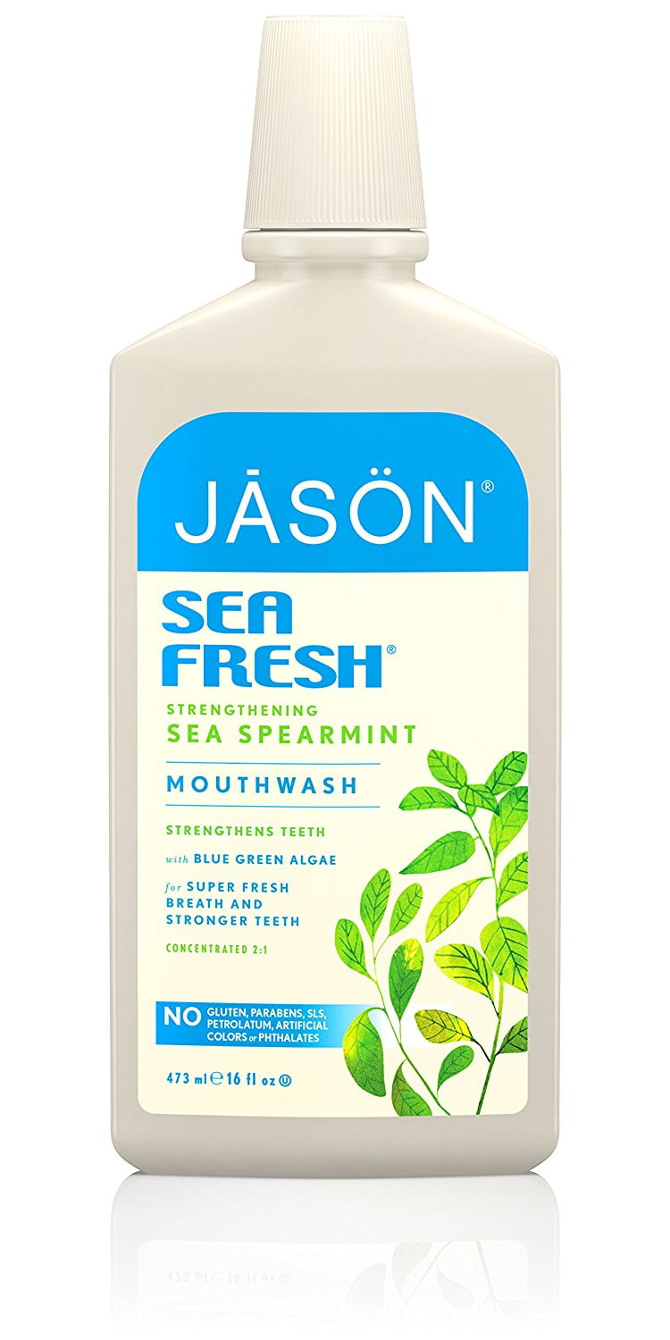 Jason Sea Fresh Mouthwash, Sea Spearmint, 16 Ounce, Formulated with